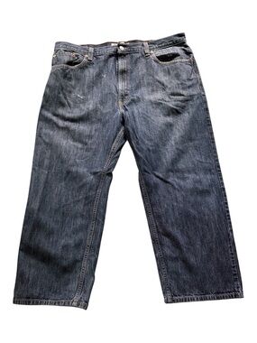Levi's Men's Relaxed Fit 42/30 Dark Blue Denim Jeans